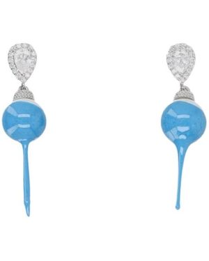 OTTOLINGER Resin Pearl Drop Earrings - Blue