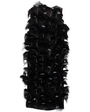 Prada Embellished Sleeveless Dress - Black