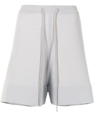 Rick Owens Knee-Length Knitted Shorts - Grey