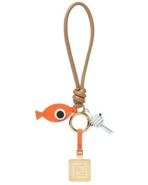 Fendi Fish Tech Charm - White