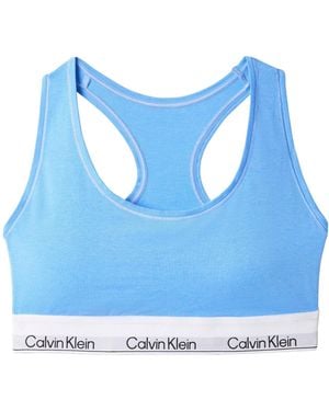 Calvin Klein Cotton Sports Bra - Blue