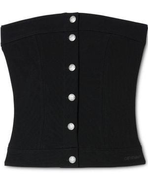 Off-White c/o Virgil Abloh Corset-Style Top - Black