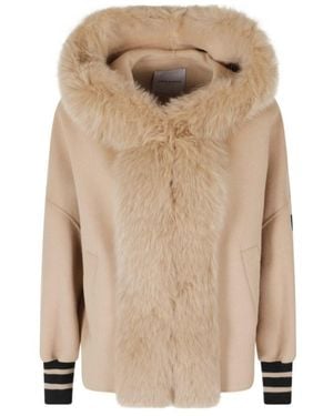 ERMANNO FIRENZE Long-Sleeve Jacket - Natural