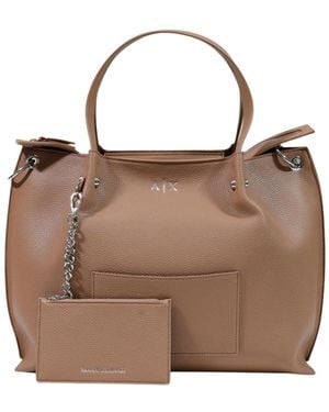 ARMANI EXCHANGE Top-Handle Shoulder Bag - Brown