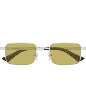 Bottega Veneta Eyewear Classic Rectangular Sunglasses - Blue
