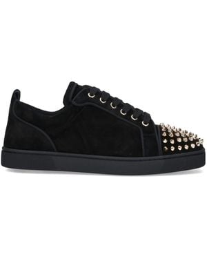 Christian Louboutin Louis Junior Spikes Low-Top Sneakers - Black