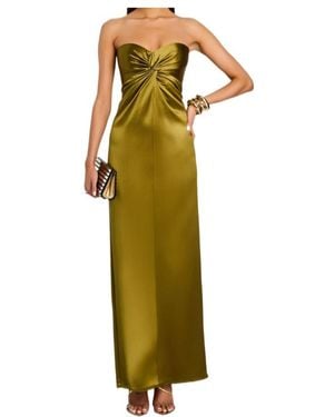 retroféte Retrofete Olivine Strapless Maxi Dress - Green