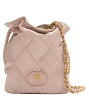 Burberry Horseshoe Chain Pouch - Natural