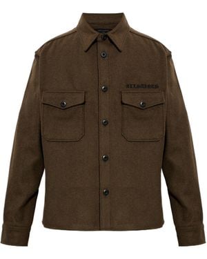 AllSaints Collared Long-Sleeved Shirt - Green