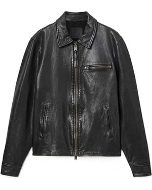 AllSaints Miller Leather Jacket - Black