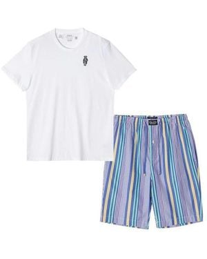 Polo Ralph Lauren S/S Pj Set-Sleep-Set - Blue