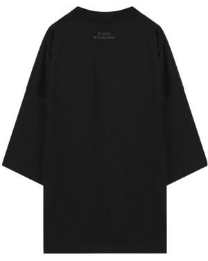 Studio Nicholson Open-Necked Shirt - Black