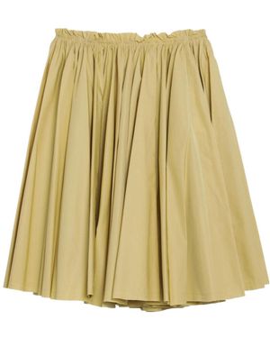 Ami Paris Midi Corolla Skirt - Natural