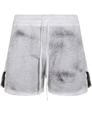Thom Krom Distressed Drawstring Shorts - Grey