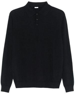 Malo Buttoned Collar Polo Shirt - Black
