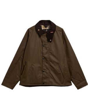 Barbour Icons Transport Waxed Jacket - Brown