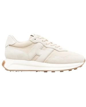 Hogan H641 Logo-Patch Sneakers - White
