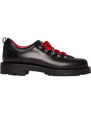 SCAROSSO Cora Lace-Up Shoes - Black