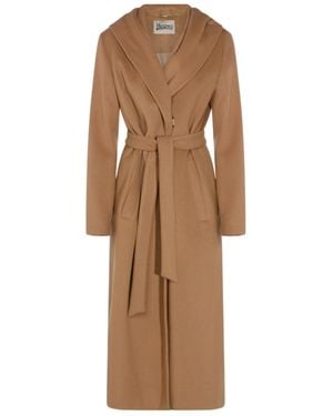 Herno Belted Coat - Brown