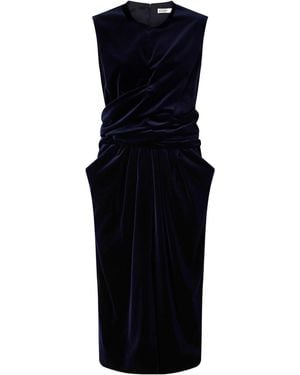 Altuzarra Velvet Midi Dress - Blue