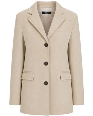 Lela Rose Long-Sleeved Coat - Natural