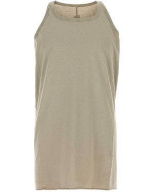 Rick Owens Logo Patch Sleeveless T-Shirt - Grey