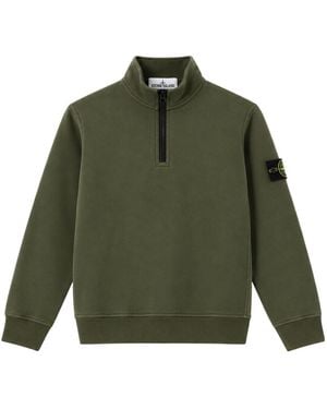Stone Island Mock-Neck Sweatshirt - Green