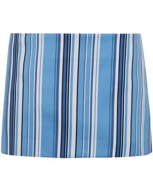 Frankie Shop Striped Midi Skirt - Blue