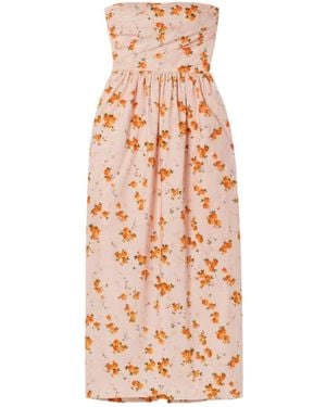 LoveShackFancy Tube Top Dress - Pink