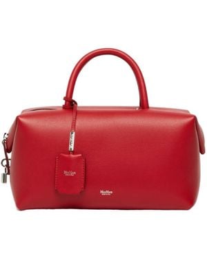 Max Mara Holdall Top Handle Bag - Red