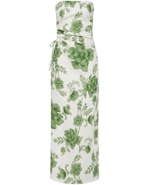SIR. Gardella Strapless Midi Dress - Green