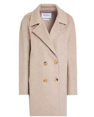 Max Mara Double-Breasted Coat - Natural