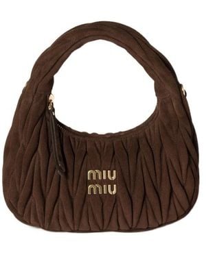 ショルダーバッグ・ポシェット MIU MIU Woman Shoulder bag Cocoa 5BC164ADO1 F0966 Miu Miu Shoulder bags for Women | Online Sale up to 33% off