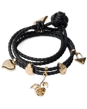 Prada Braided Nappa Leather Bracelet - Black