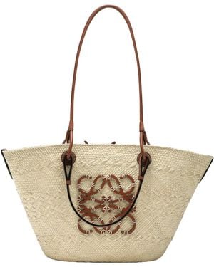 Loewe Medium Anagram Basket Bag - Natural