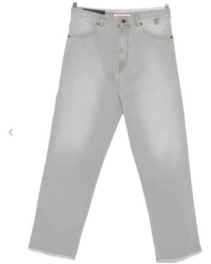 DARKPARK John Chain Adorned Worker Jeans - Gray