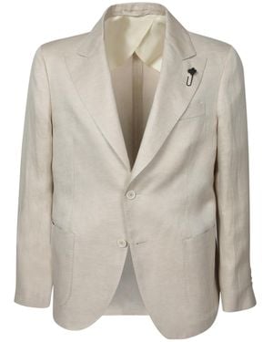 Lardini Single-Breasted Tailored Blazer - Multicolour