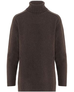 Bruno Manetti Turtleneck Jumper - Brown