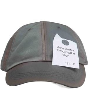Acne Studios Logo Patch Cap - Gray