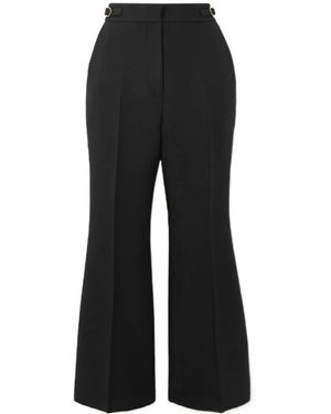 Gabriela Hearst Gabriel Wool And Silk-Blend Flared Trousers - Black