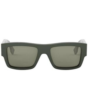 Fendi Eyewear Rectangular Frame Sunglasses - Green