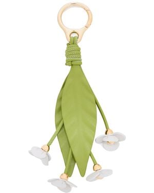 Loewe Strawberry Flower Keyring - Green