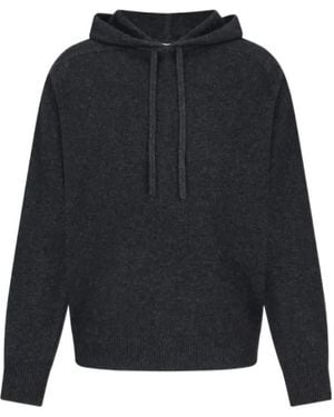 Amomento Long-Sleeve Knitted Hoodie - Blue