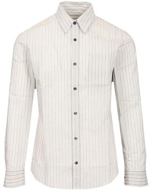 Dries Van Noten Corbino Striped Shirt - White