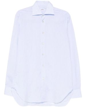 Kiton Striped Cotton Shirt - White