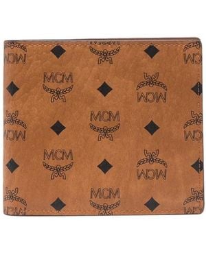 MCM Logo Wallet - Brown