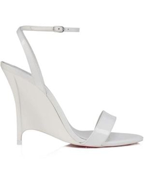 Christian Louboutin Zeezeenella 100 Mm Strappy Sandals - White