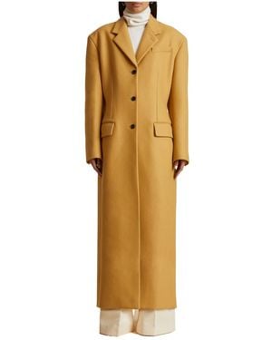 KHAITE The Bontin Button-Up Trench Coat - Metallic