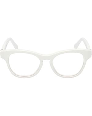 Moncler Eyewear Round Frame Glasses - White