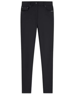 Tom Ford Glossy Logo Patch Skinny Jeans - Blue